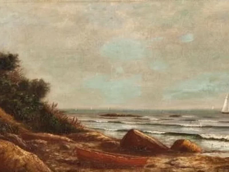 1850-Edward Trenchard - Paesaggio marino